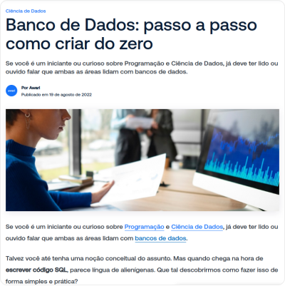 Banco de Dados: passo a passo como criar do zero