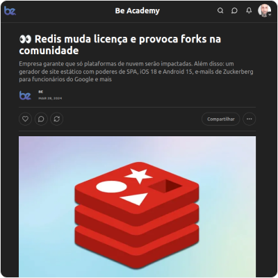 Boletim na Substack “Be Academy”, 28/03/2024